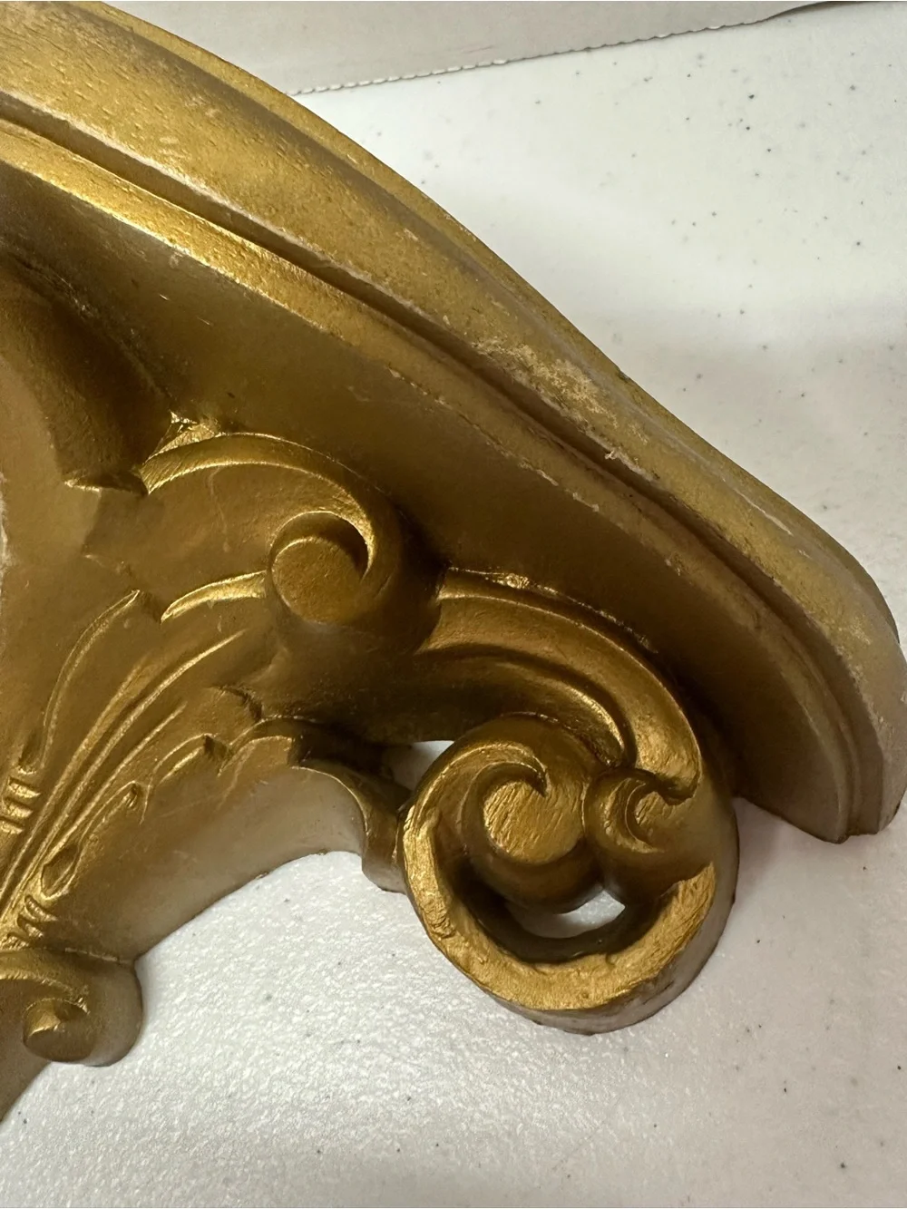 Vintage Syroco Gold Ornate Wall Shelf Hollywood Regency Rococo Decor